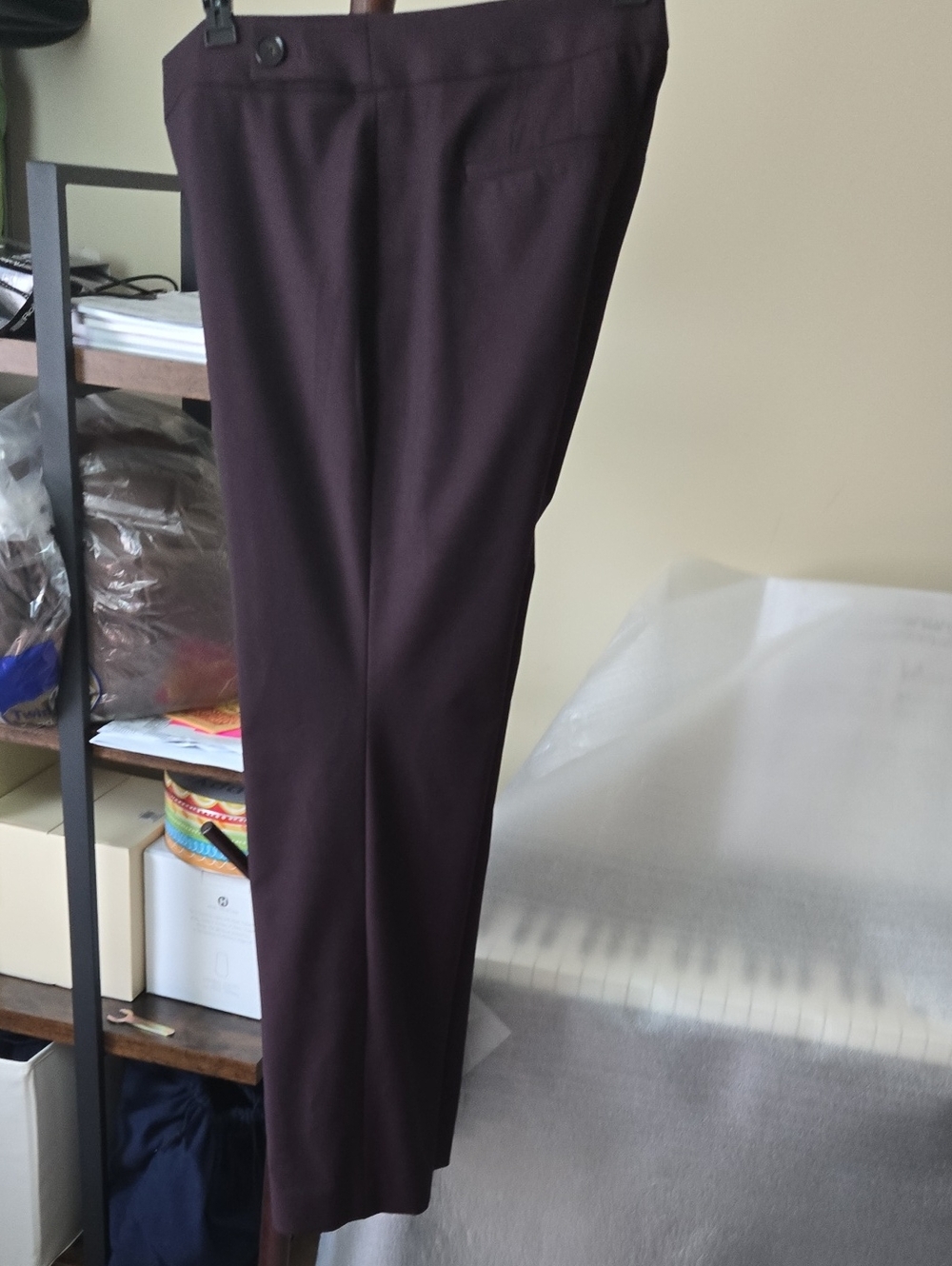 LOFT Dress Pants in Deep Plum